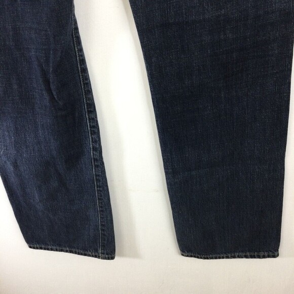 American Eagle Outfitters Men Original Straight Dark Wash Blue Denim Jeans 31/32 - Picture 5 of 9